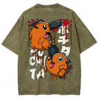 Chainsaw Man Unisex Fit Washed T-Shirt 2510004011
