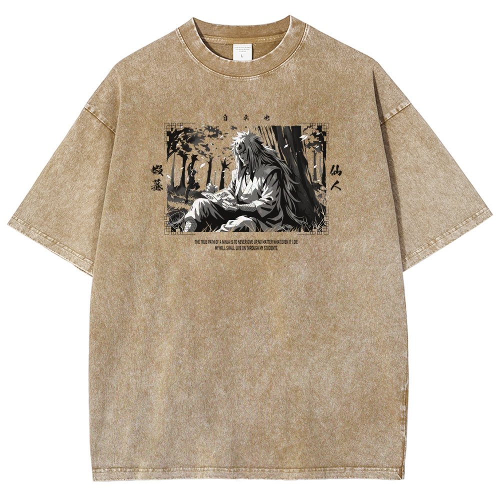Jiraiya Unisex Fit Washed T-Shirt 2510008383