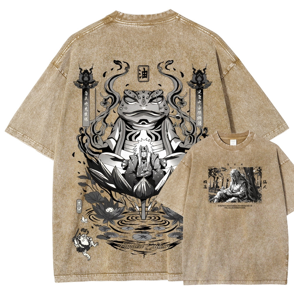 Jiraiya Unisex Fit Washed T-Shirt 2510008383