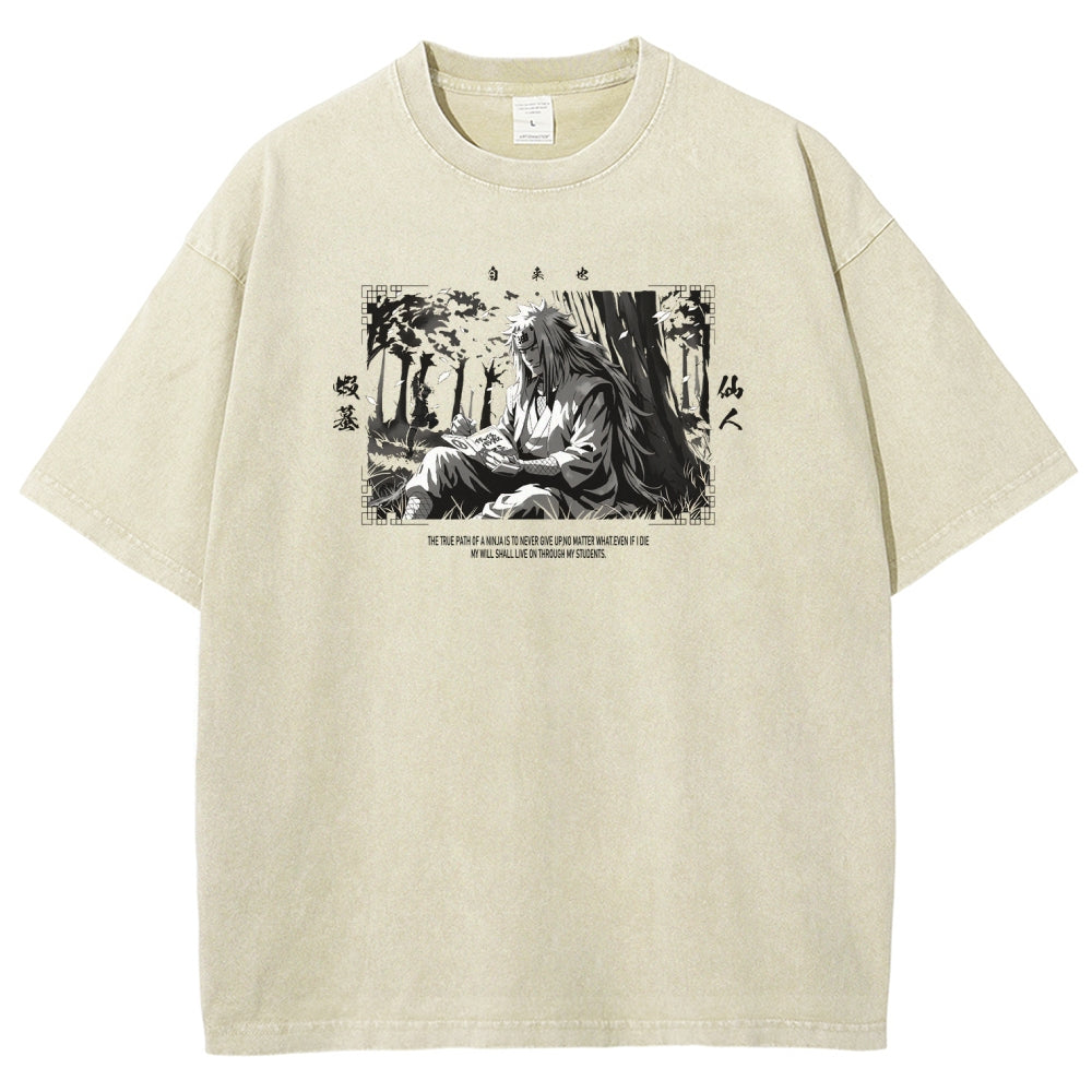 Jiraiya Unisex Fit Washed T-Shirt 2510008383