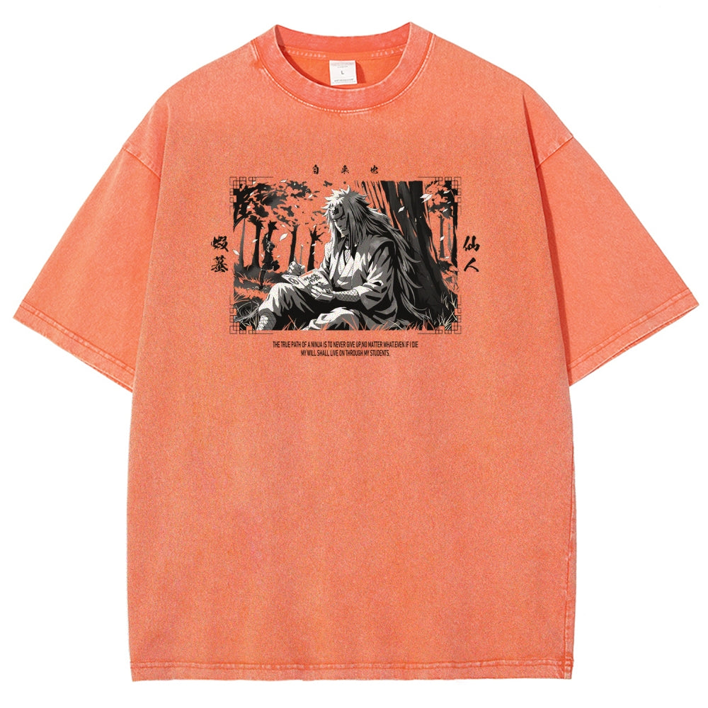 Jiraiya Unisex Fit Washed T-Shirt 2510008383