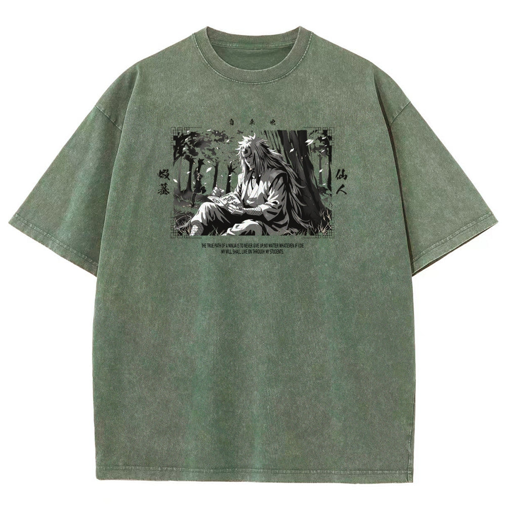 Jiraiya Unisex Fit Washed T-Shirt 2510008383