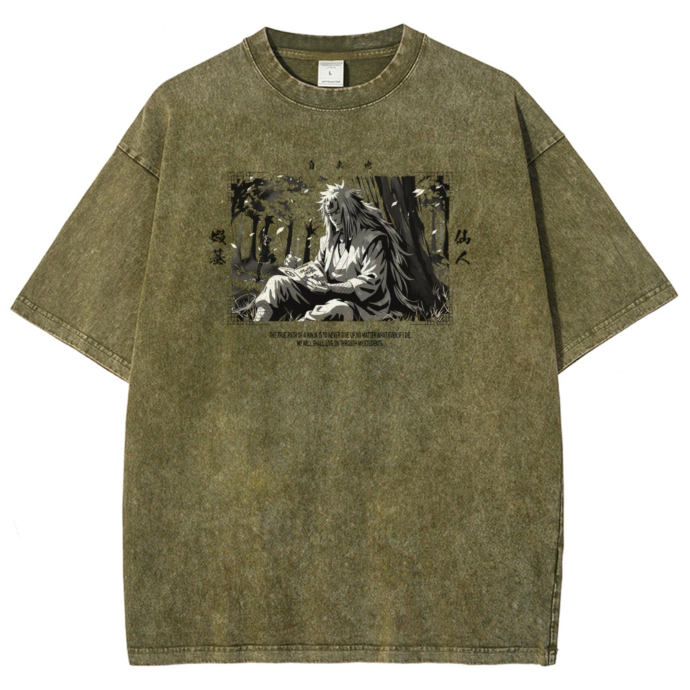 Jiraiya Unisex Fit Washed T-Shirt 2510008383