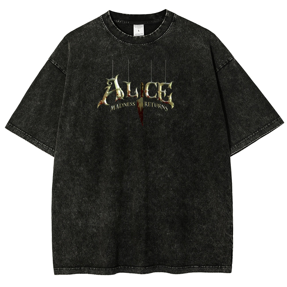 Alice Unisex Fit Washed T-Shirt 2510013991