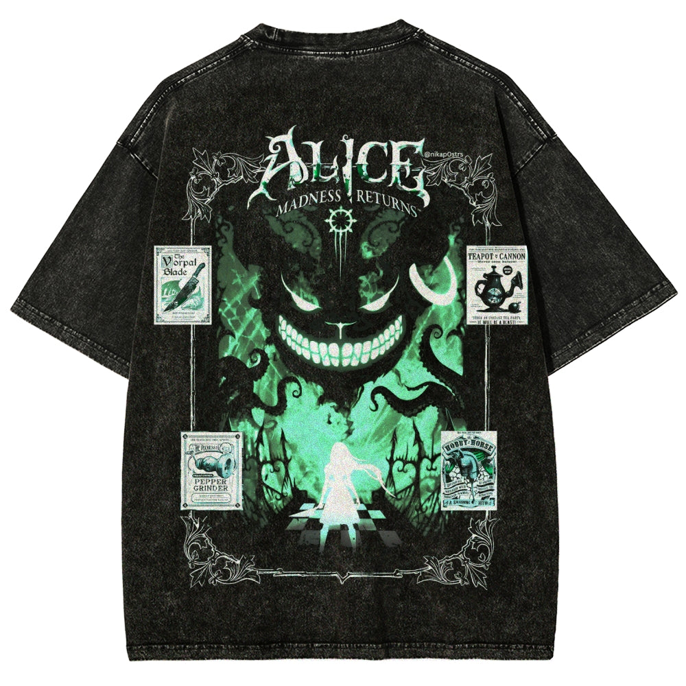 Alice Unisex Fit Washed T-Shirt 2510013991