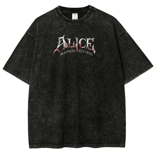 Alice Unisex Fit Washed T-Shirt 2510014011