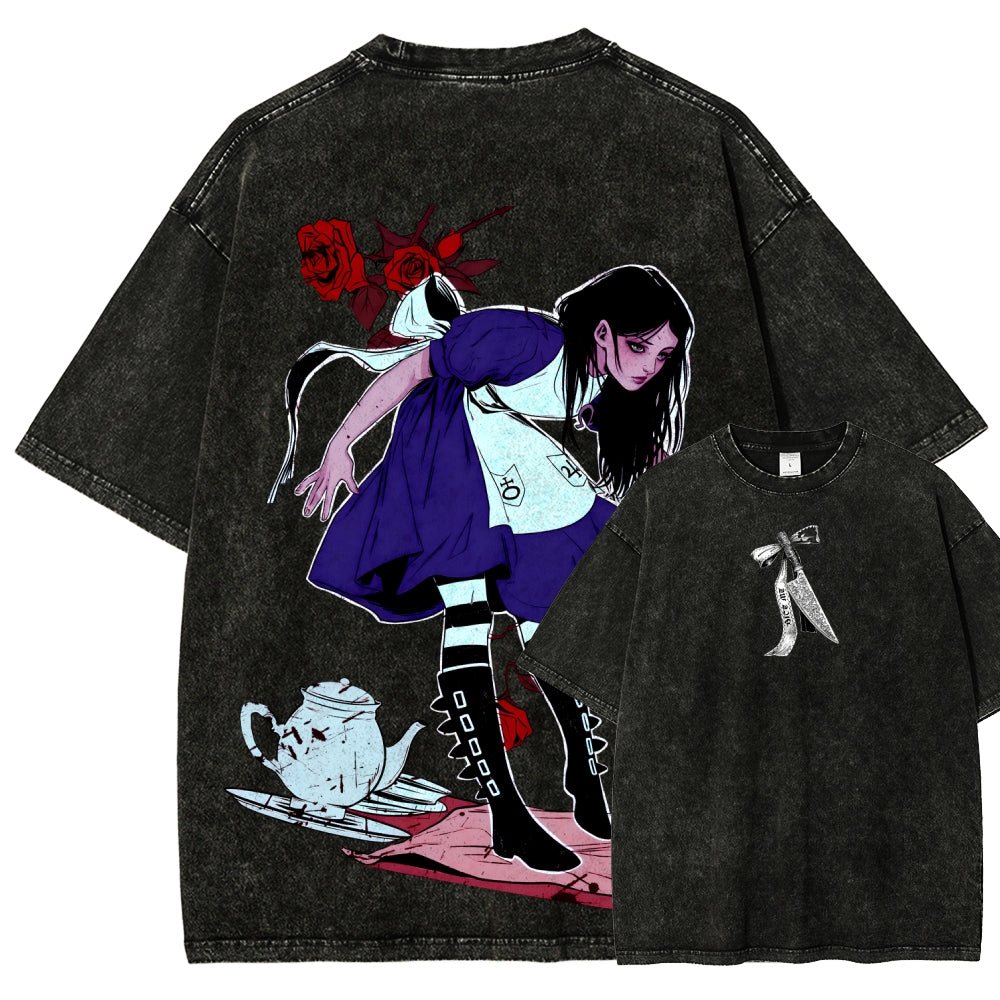 Alice Unisex Fit Washed T-Shirt 2510015068