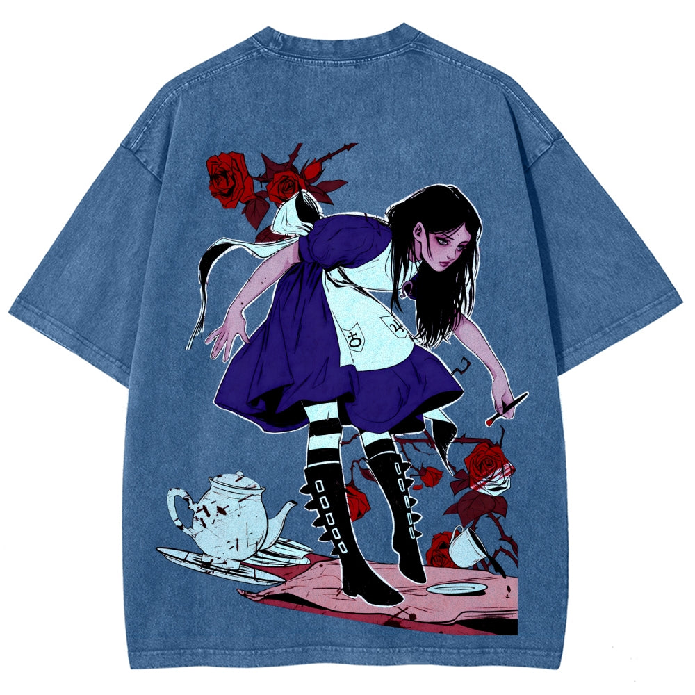 Alice Unisex Fit Washed T-Shirt 2510015068