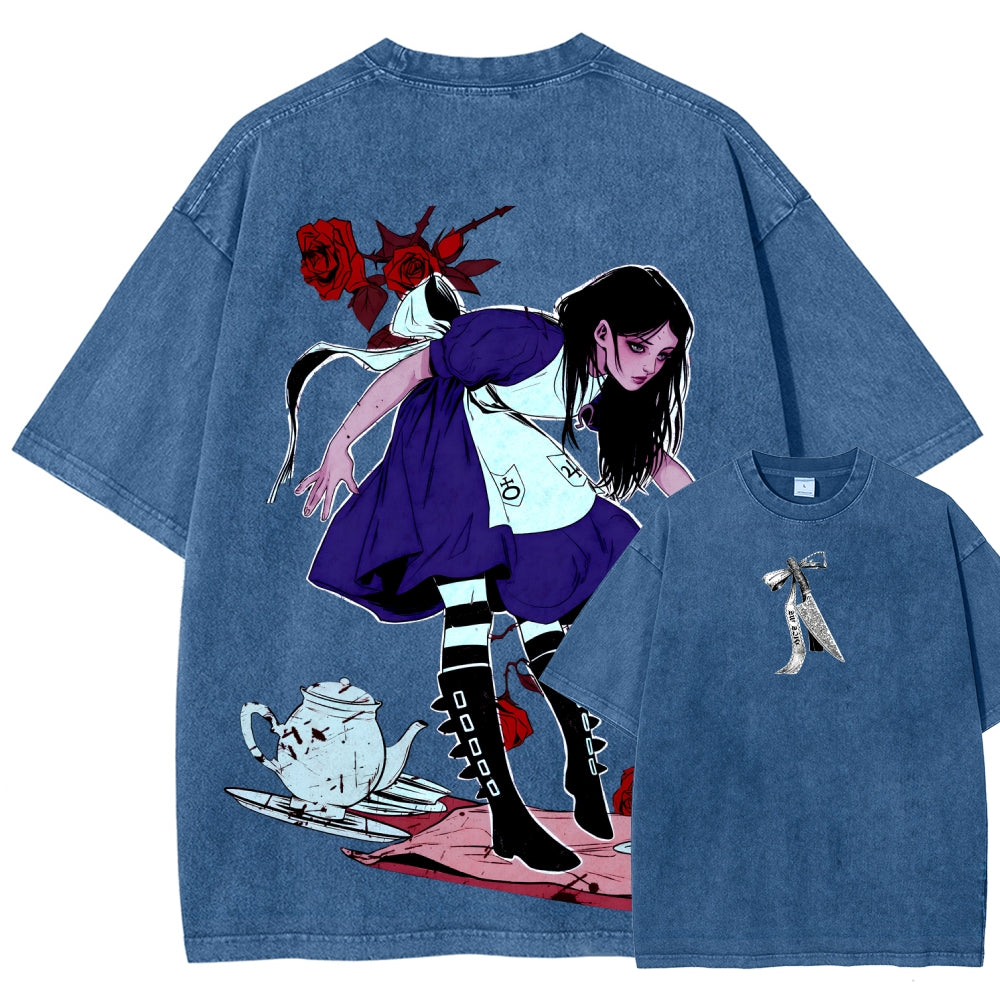 Alice Unisex Fit Washed T-Shirt 2510015068