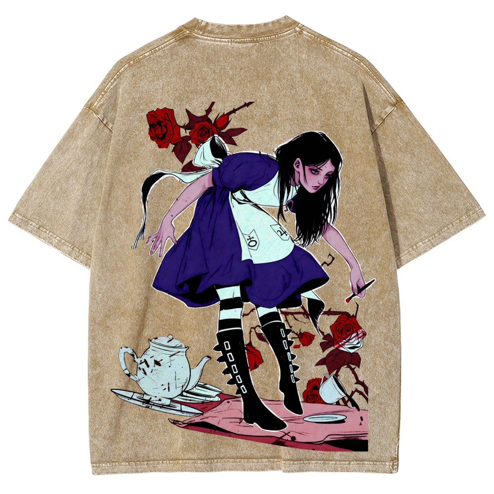 Alice Unisex Fit Washed T-Shirt 2510015068