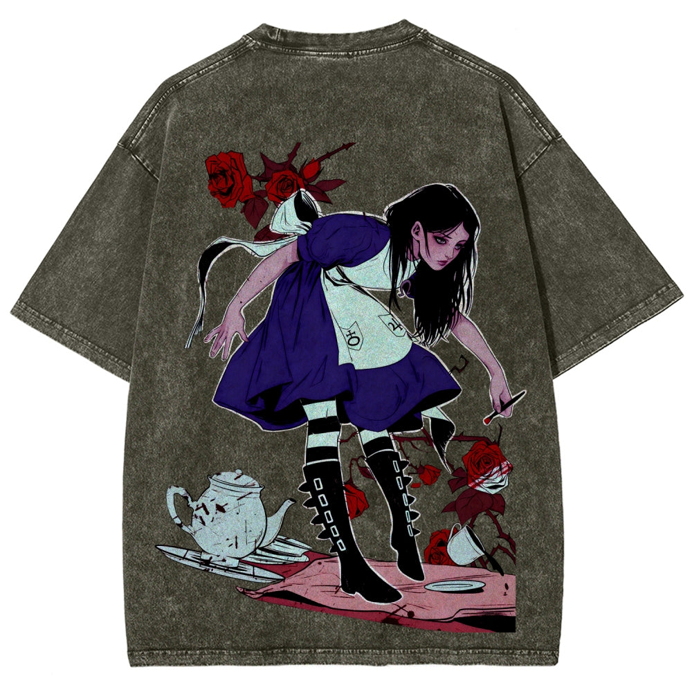 Alice Unisex Fit Washed T-Shirt 2510015068