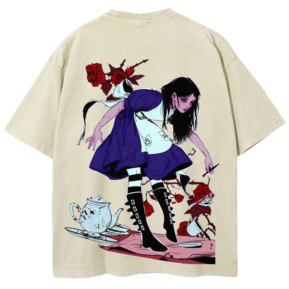 Alice Unisex Fit Washed T-Shirt 2510015068