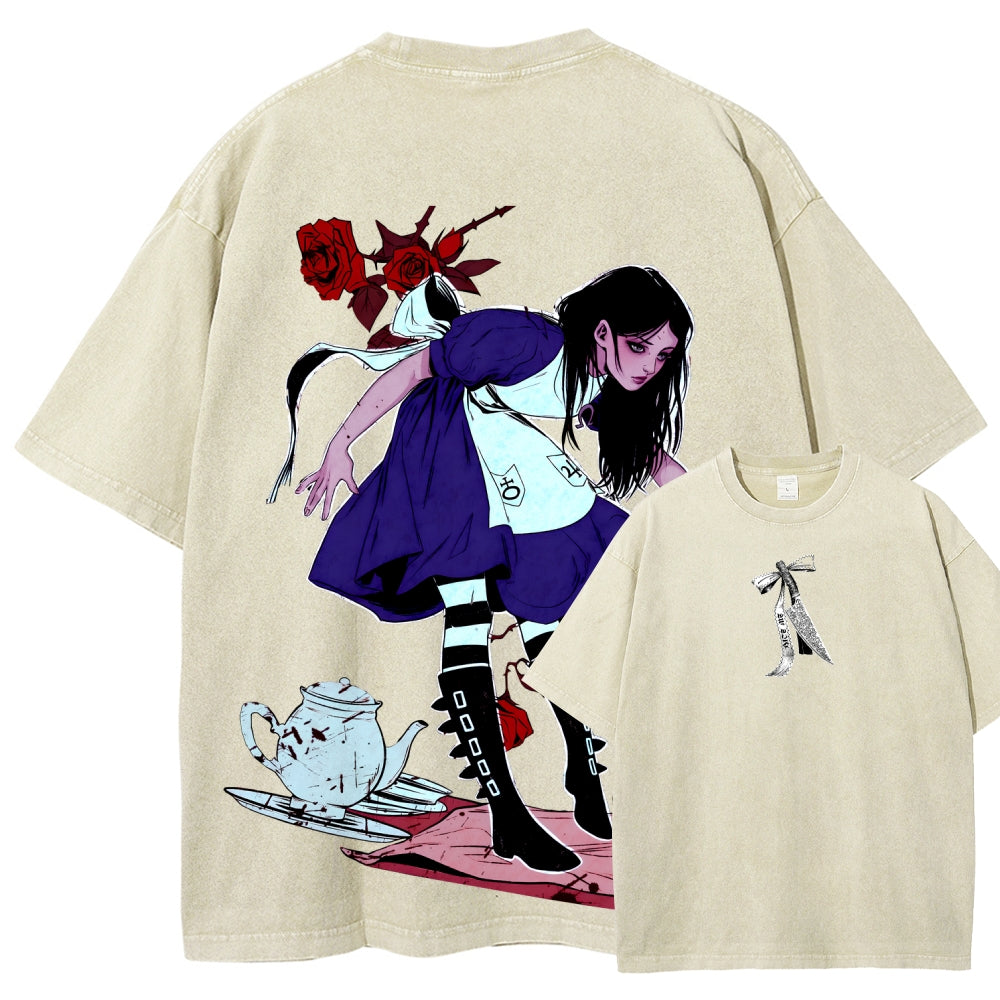 Alice Unisex Fit Washed T-Shirt 2510015068