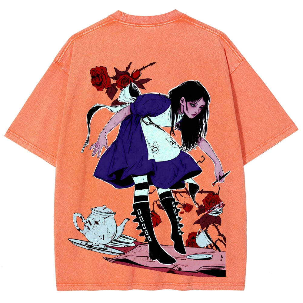 Alice Unisex Fit Washed T-Shirt 2510015068