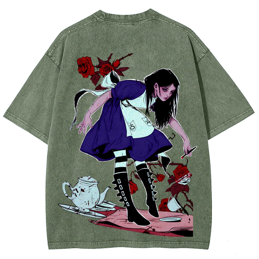 Alice Unisex Fit Washed T-Shirt 2510015068