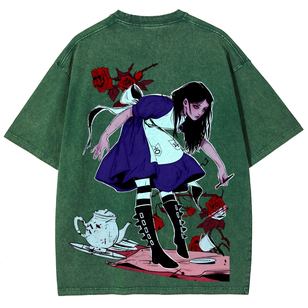 Alice Unisex Fit Washed T-Shirt 2510015068