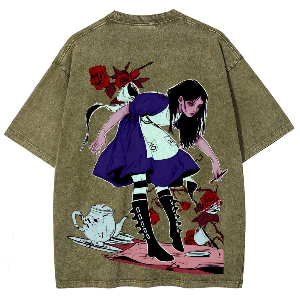 Alice Unisex Fit Washed T-Shirt 2510015068