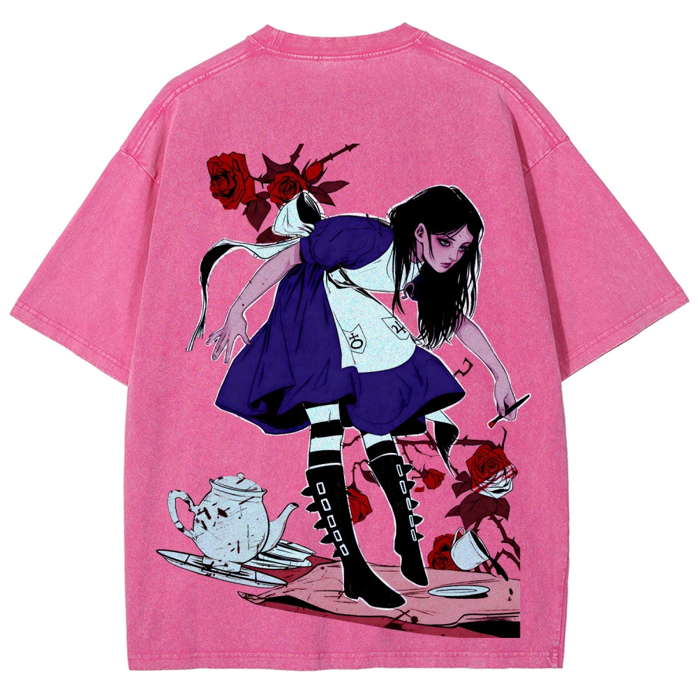 Alice Unisex Fit Washed T-Shirt 2510015068