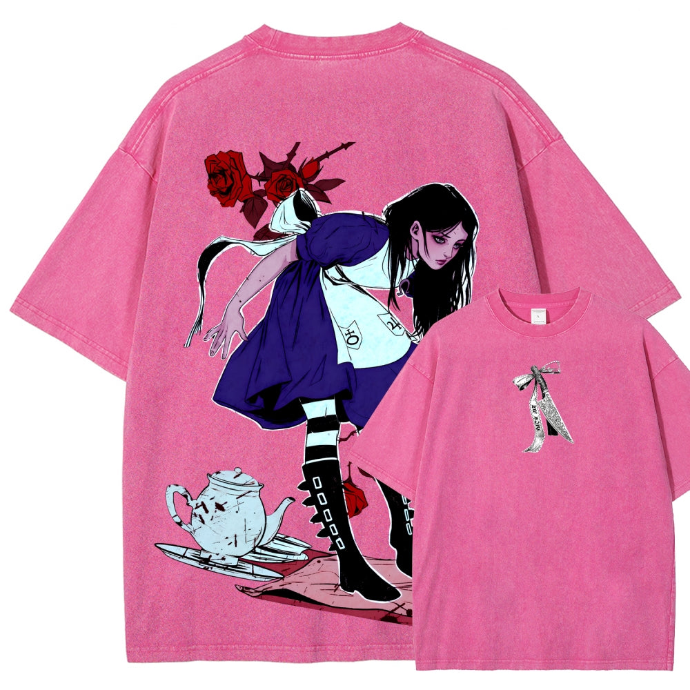 Alice Unisex Fit Washed T-Shirt 2510015068