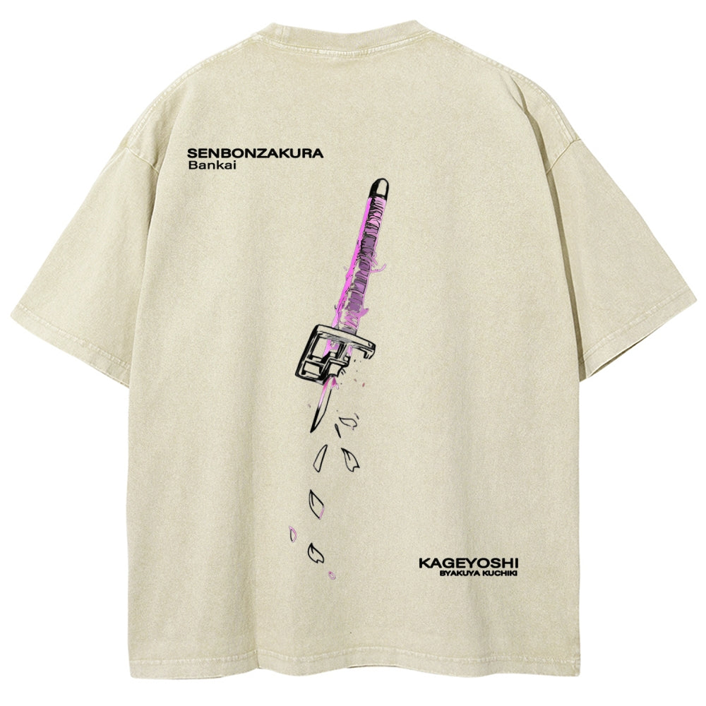 Bleach Unisex Fit Washed T-Shirt 2511000761