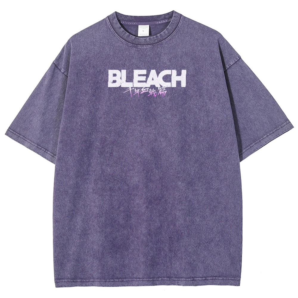 Bleach Unisex Fit Washed T-Shirt 2511000761