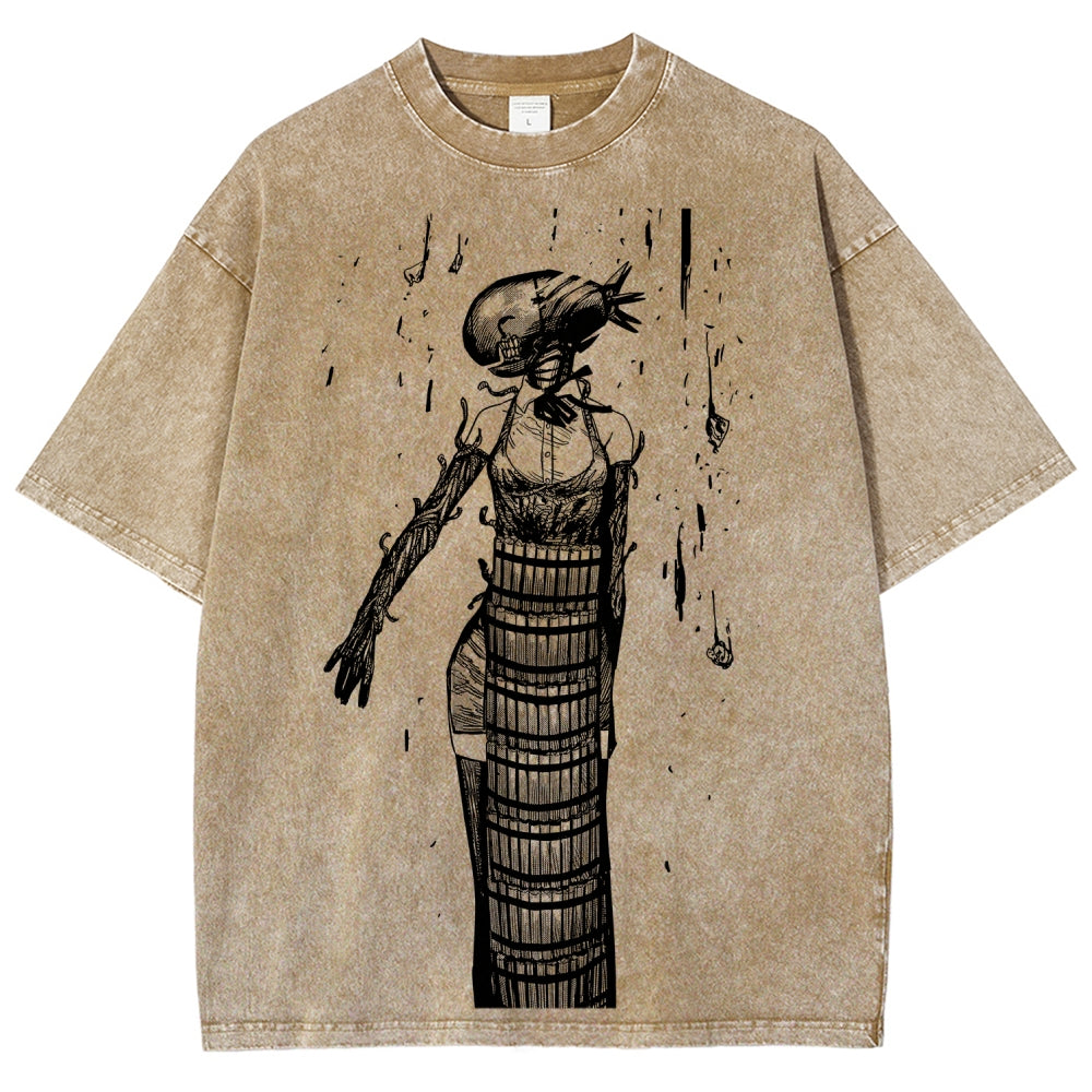 Chainsaw Man Unisex Fit Washed T-Shirt 2511004400