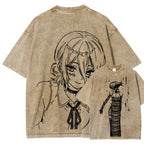 Chainsaw Man Unisex Fit Washed T-Shirt 2511004400