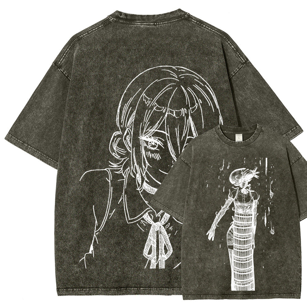 Chainsaw Man Unisex Fit Washed T-Shirt 2511004400