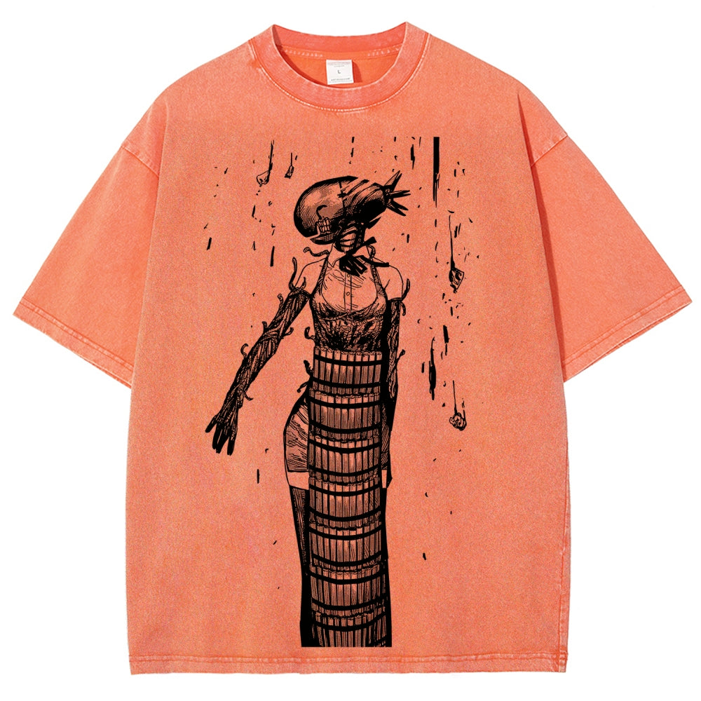 Chainsaw Man Unisex Fit Washed T-Shirt 2511004400