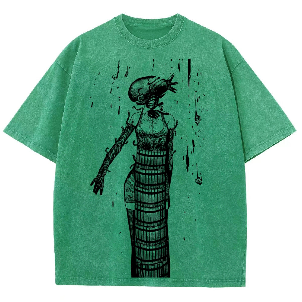 Chainsaw Man Unisex Fit Washed T-Shirt 2511004400