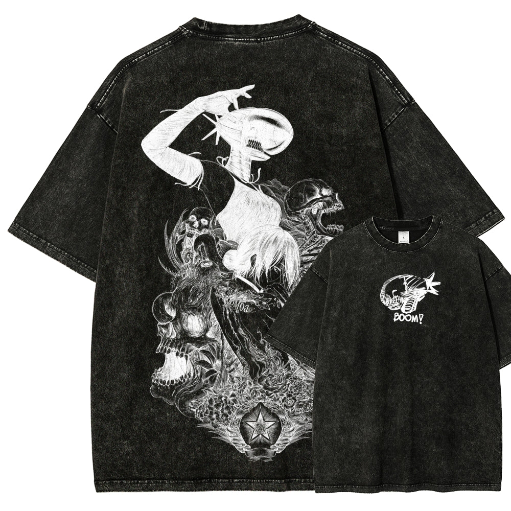 Chainsaw Man Unisex Fit Washed T-Shirt 2511004403