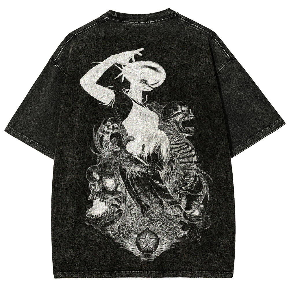 Chainsaw Man Unisex Fit Washed T-Shirt 2511004403
