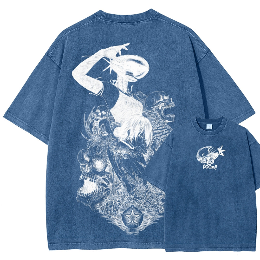 Chainsaw Man Unisex Fit Washed T-Shirt 2511004403