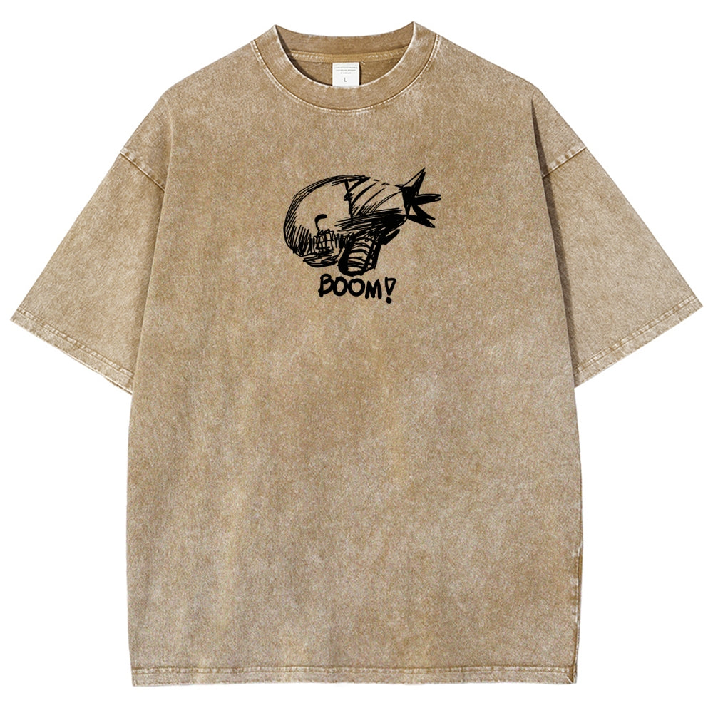 Chainsaw Man Unisex Fit Washed T-Shirt 2511004403