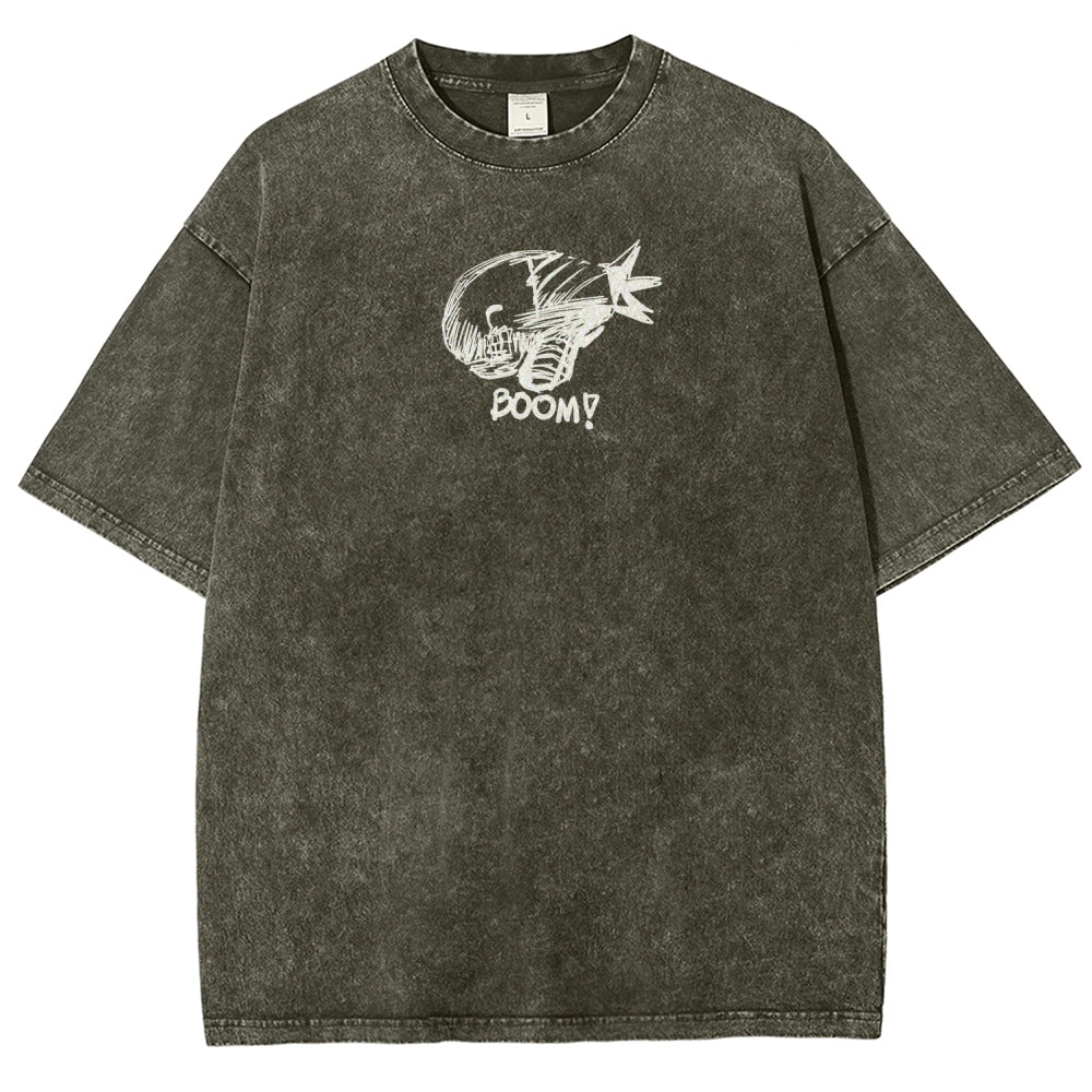Chainsaw Man Unisex Fit Washed T-Shirt 2511004403
