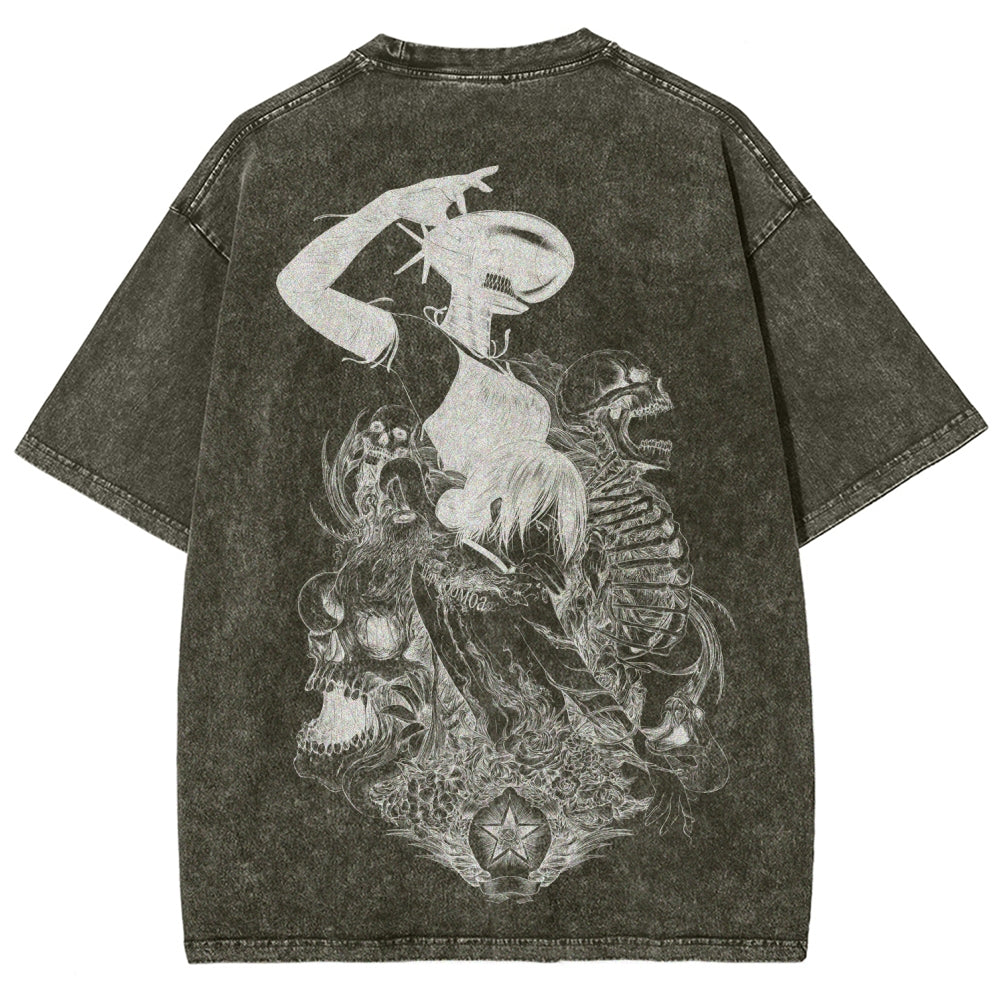Chainsaw Man Unisex Fit Washed T-Shirt 2511004403