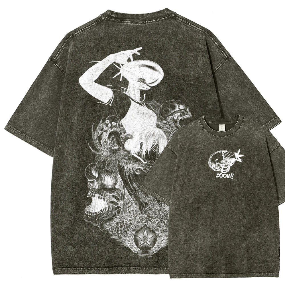 Chainsaw Man Unisex Fit Washed T-Shirt 2511004403