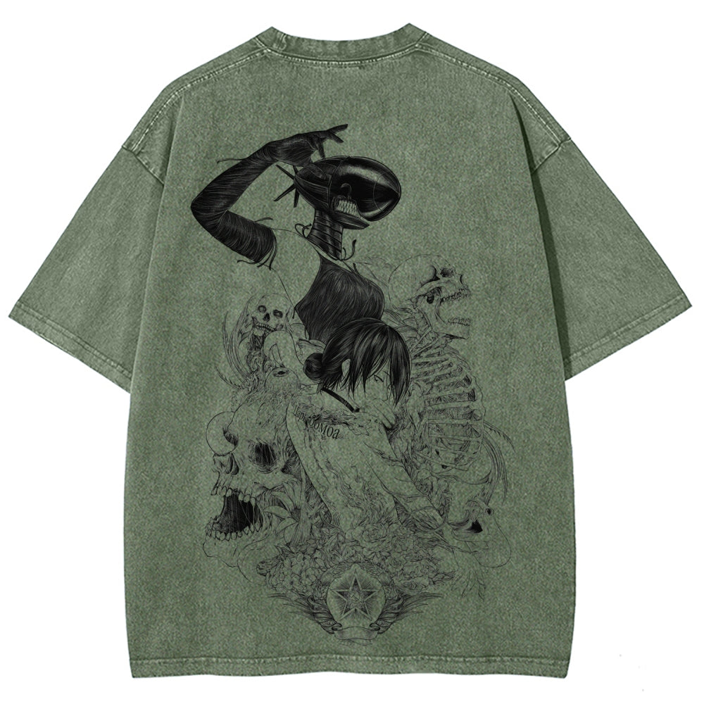 Chainsaw Man Unisex Fit Washed T-Shirt 2511004403