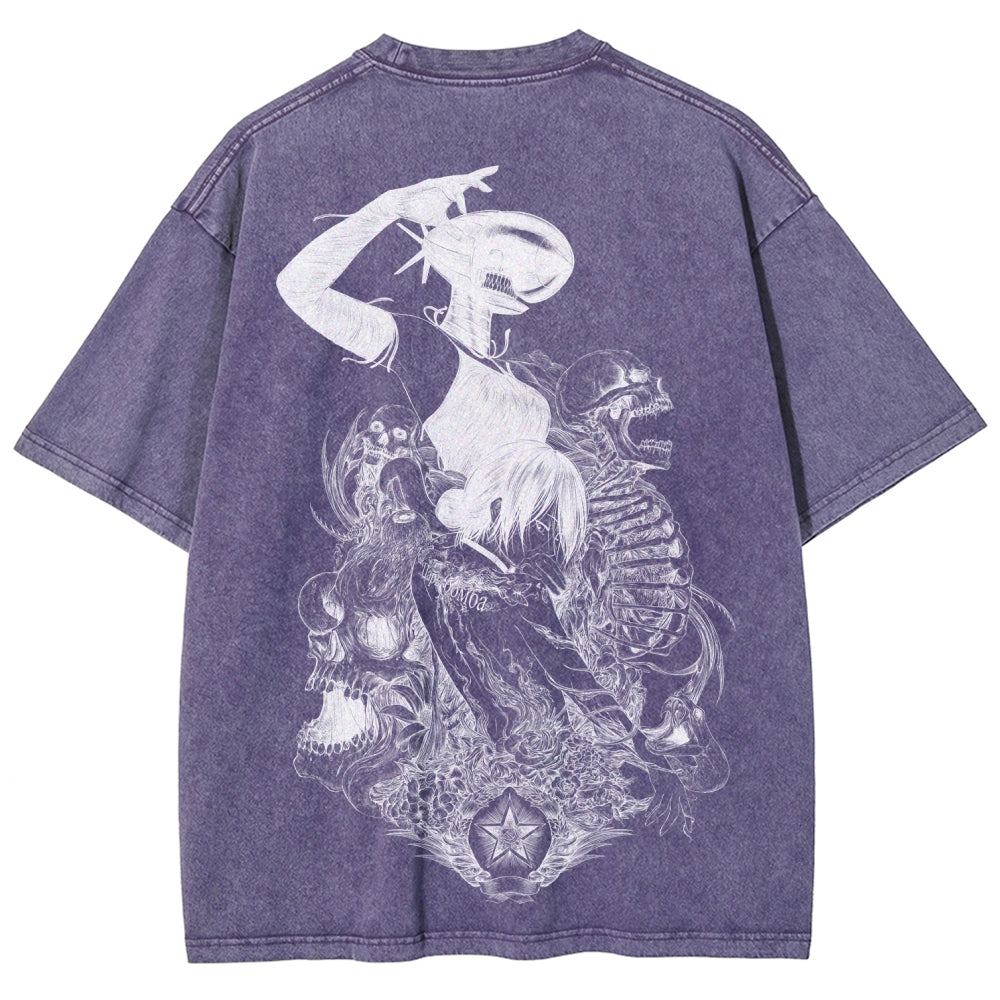Chainsaw Man Unisex Fit Washed T-Shirt 2511004403