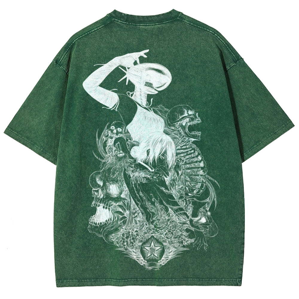 Chainsaw Man Unisex Fit Washed T-Shirt 2511004403