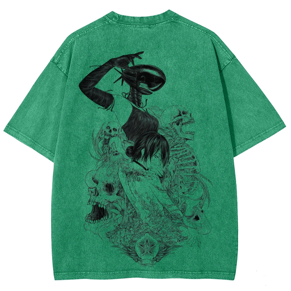 Chainsaw Man Unisex Fit Washed T-Shirt 2511004403
