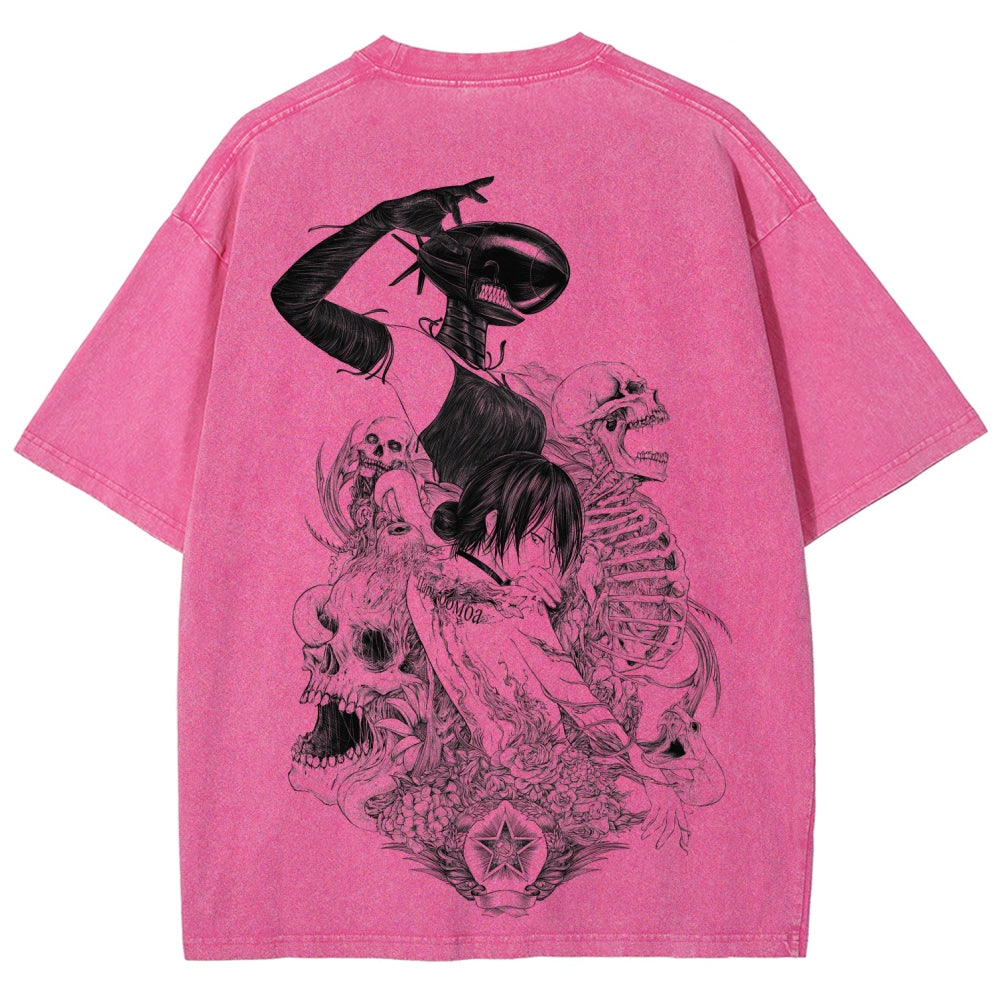 Chainsaw Man Unisex Fit Washed T-Shirt 2511004403