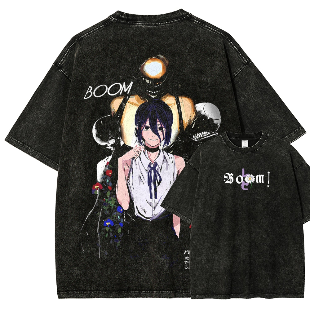 Chainsaw Man Unisex Fit Washed T-Shirt 2511005925