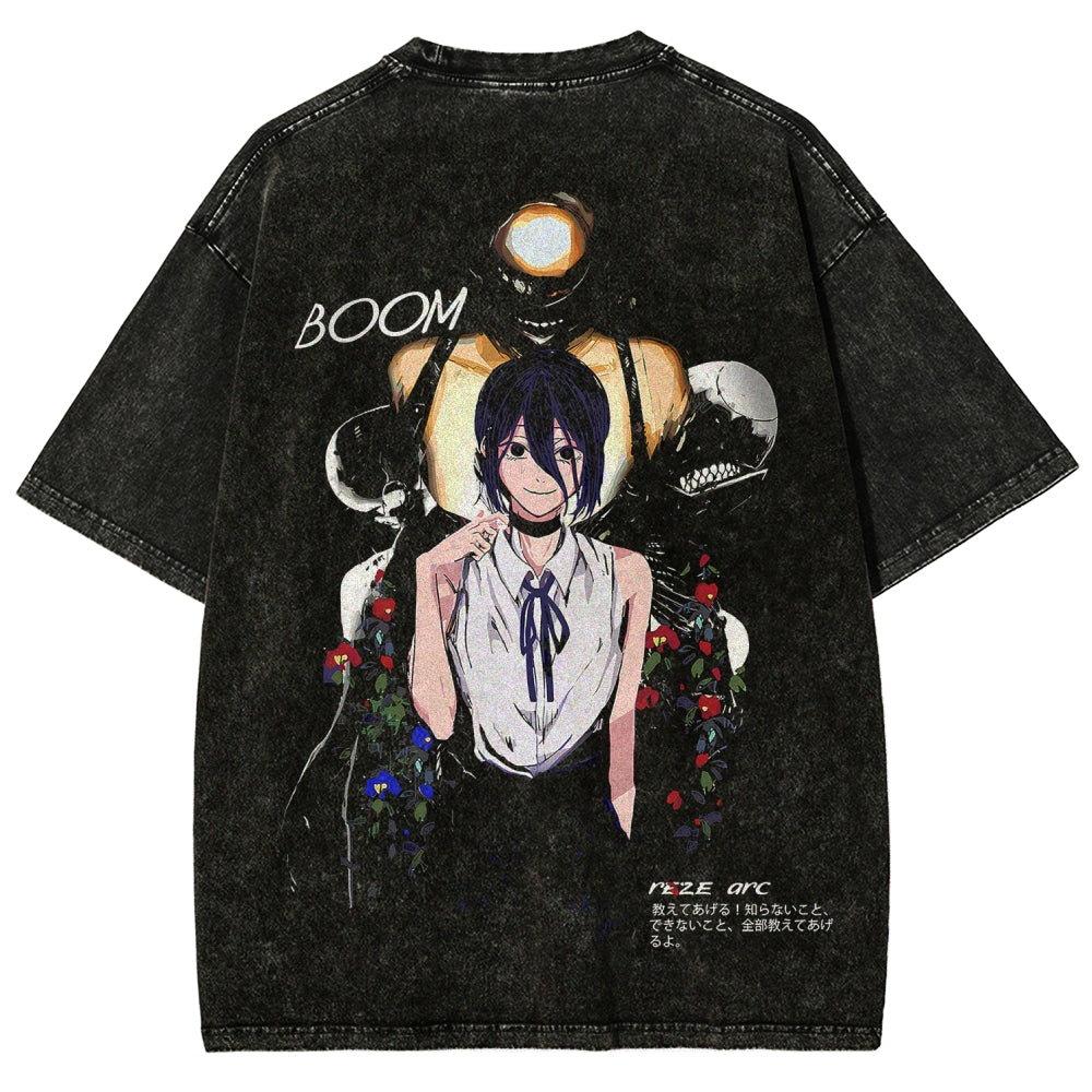 Chainsaw Man Unisex Fit Washed T-Shirt 2511005925