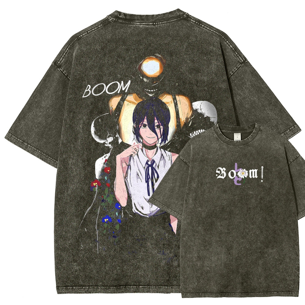 Chainsaw Man Unisex Fit Washed T-Shirt 2511005925