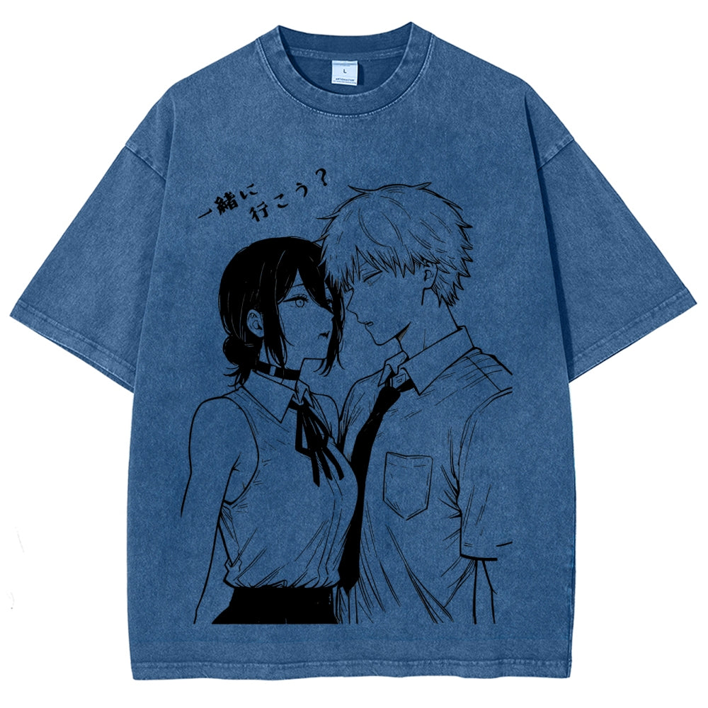 Chainsaw Man Unisex Fit Washed T-Shirt 2511007066