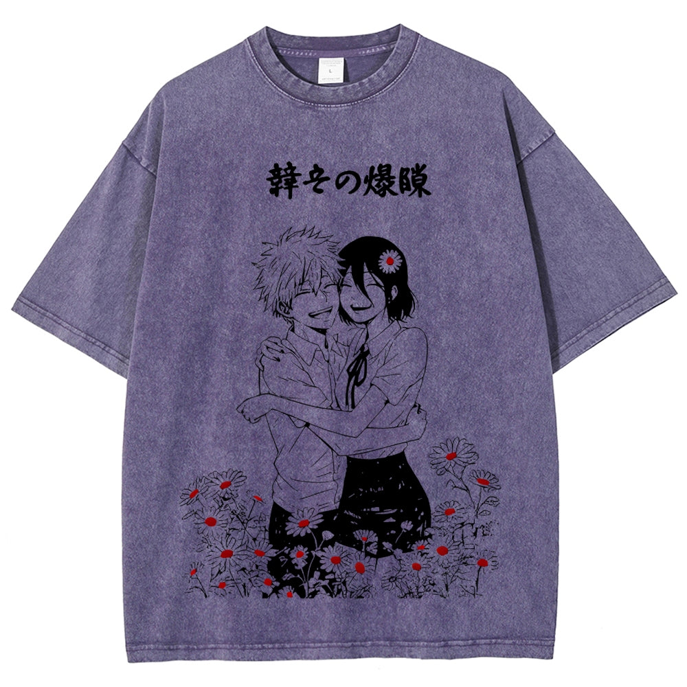Chainsaw Man Unisex Fit Washed T-Shirt 2511007082