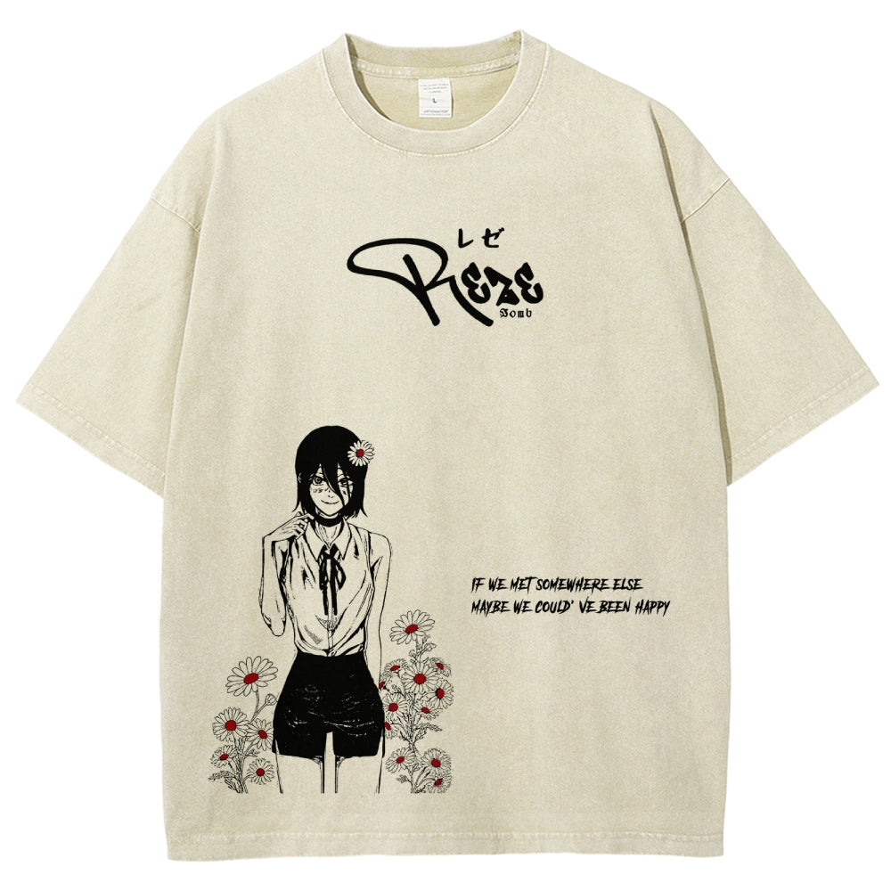 Chainsaw Man Unisex Fit Washed T-Shirt 2511007171