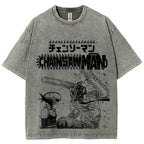 Chainsaw Man Unisex Fit Washed T-Shirt 2511007189
