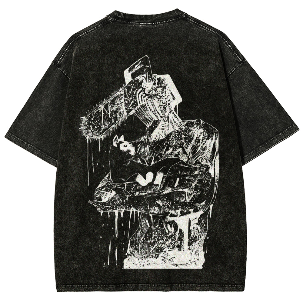 Chainsaw Man Unisex Fit Washed T-Shirt 2511007192